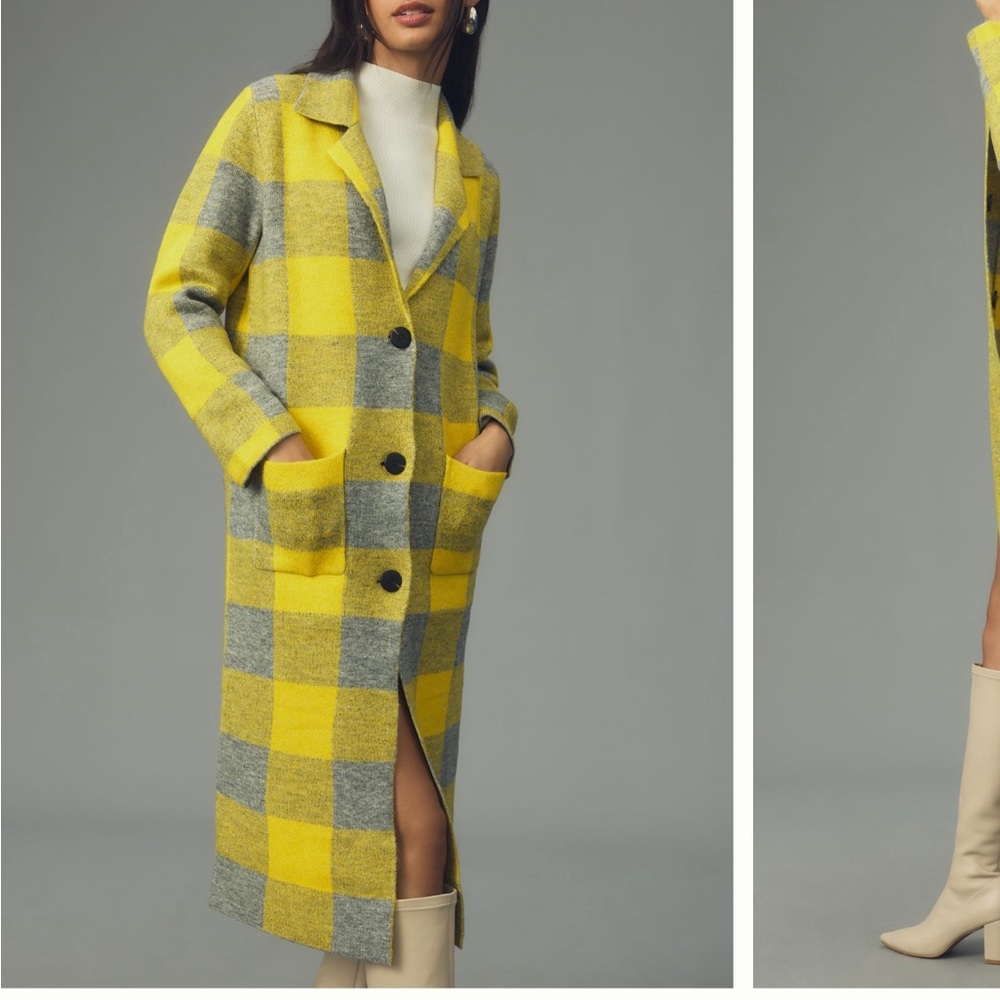 John + Jenn Plaid Swearer Coat
